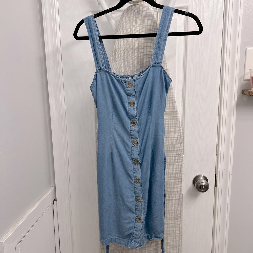 Chambray Mini Dress- Size S